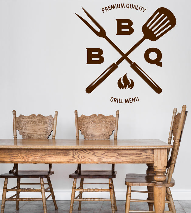 Wall Vinyl Decal BBQ Grill Menu Decor Catering Restaurant Cafe Kitchen z4755