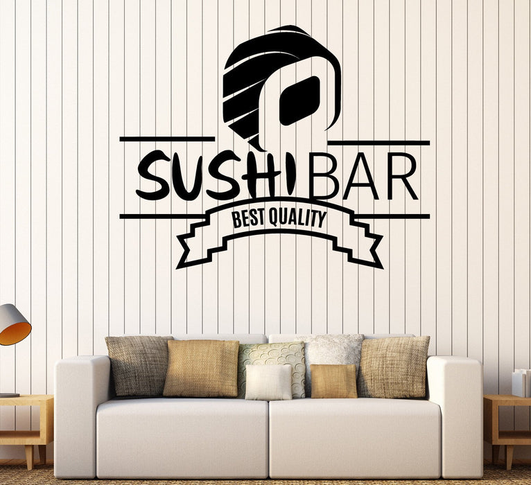 Wall Vinyl Decal Sushi Bar Best Quality Japanesse Food Interior Decor Unique Gift z4842