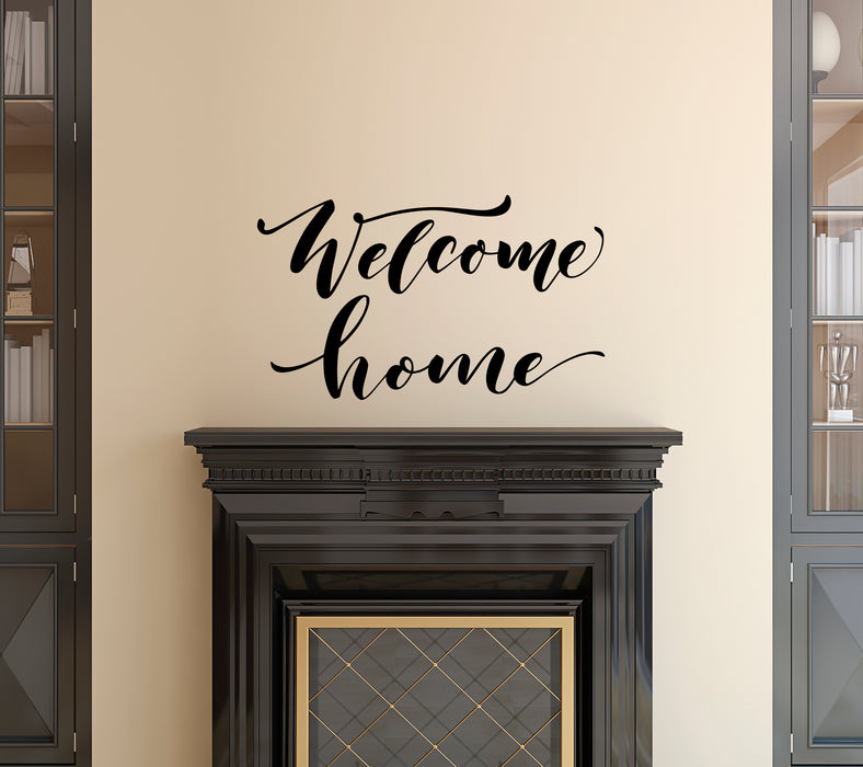 Wall Decal Welcome Home Interior Decor Inspirational Quote Letter z4919