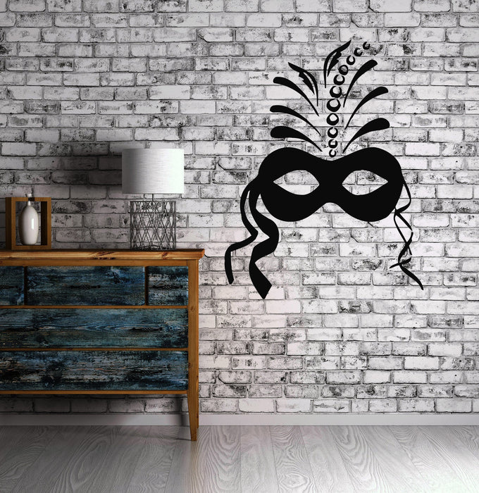 Masque Carnaval Secret Enigma Conte de Fées Art Mural Décor Vinyle Autocollant Cadeau Unique z506
