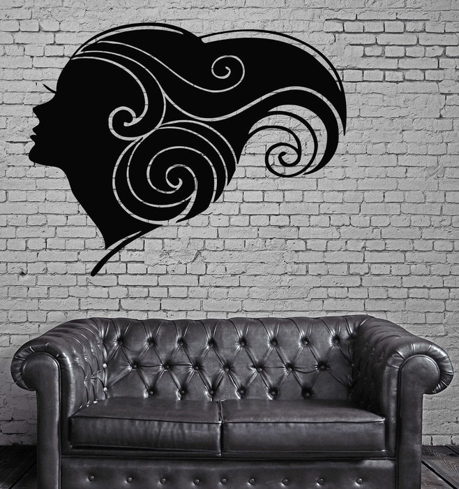 Sexy Hot Girl Woman  Hair Spa Beauty Salon Wall Art Decor Vinyl Sticker Unique Gift z531