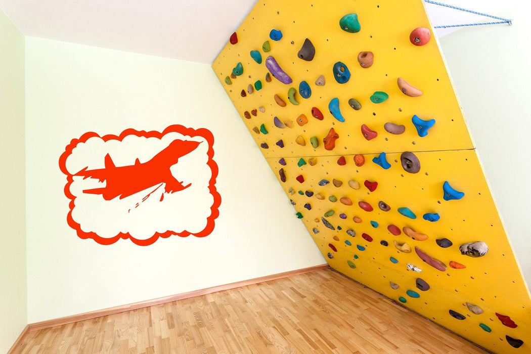 Vinyl Decal Airplane Airforce Jet Aviation Military Art Mural Wall Decor Sticker Boy's Children's Room Nursery Decoration Unique Gift (z553)