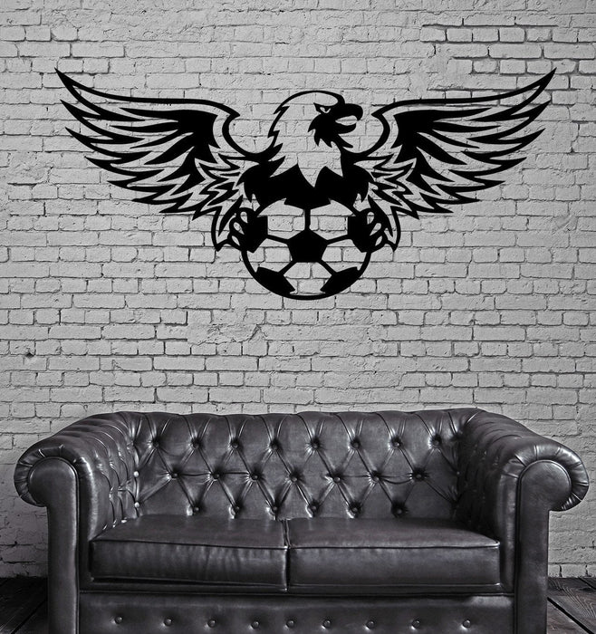 Soccer Football And Eagle Simbol Sport  Decor Wall MURAL Vinyl Art Sticker Unique Gift z814
