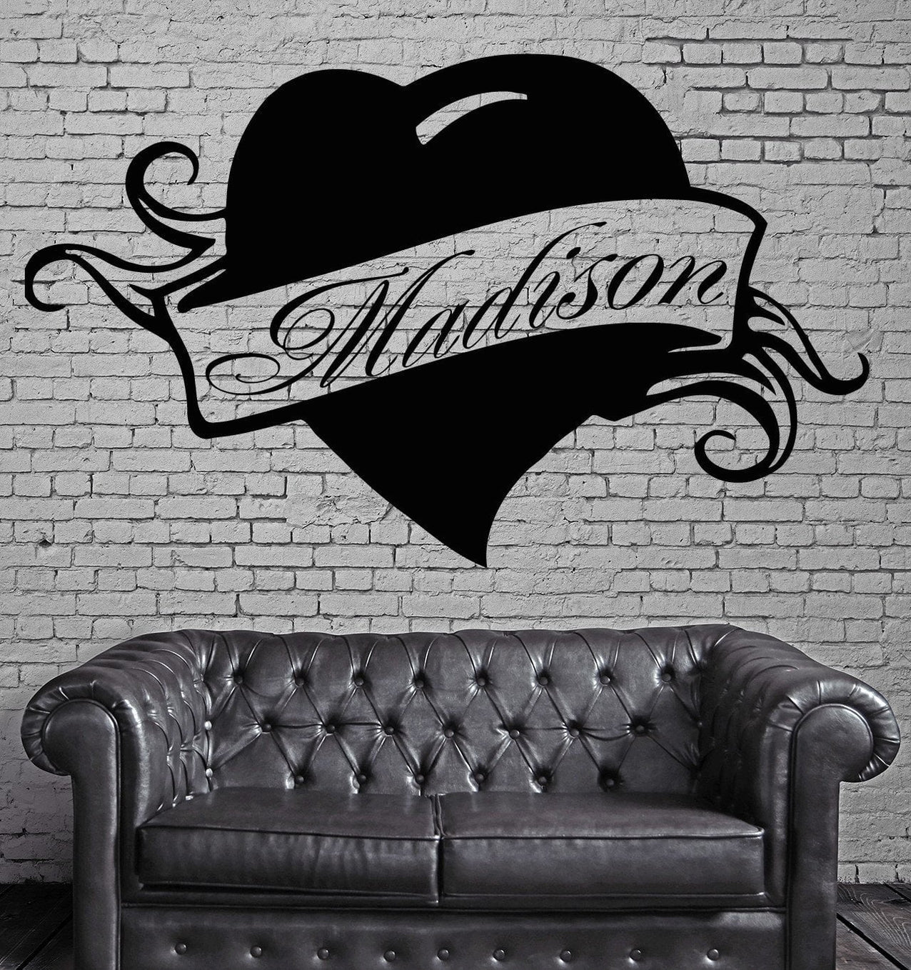 Madison Personalized Name Lettering Custom Wall Art Decor Vinyl Sticke ...