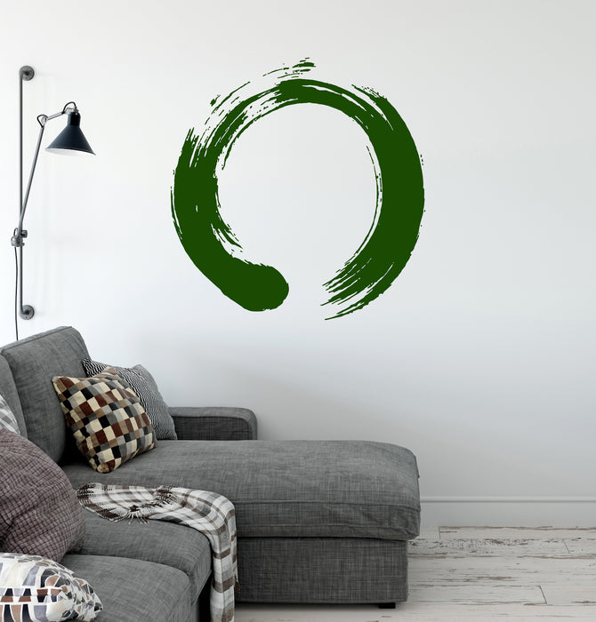 Decal Vinyl Wall Circle Enso Zen Calligraphy Japan Living Room ...