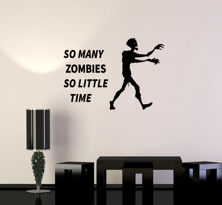 Vinyl Wall Decal Zombie Hunter Funny Quote Gamer Room Interior Stickers Mural (ig6009)